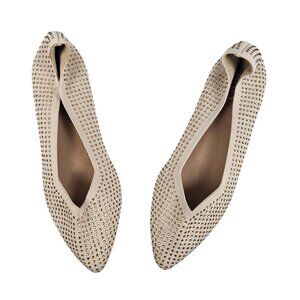 MIA Haisley Flat Taupe Rhinestone Womens Size 8 Slip-On Comfortable Casual Shoes